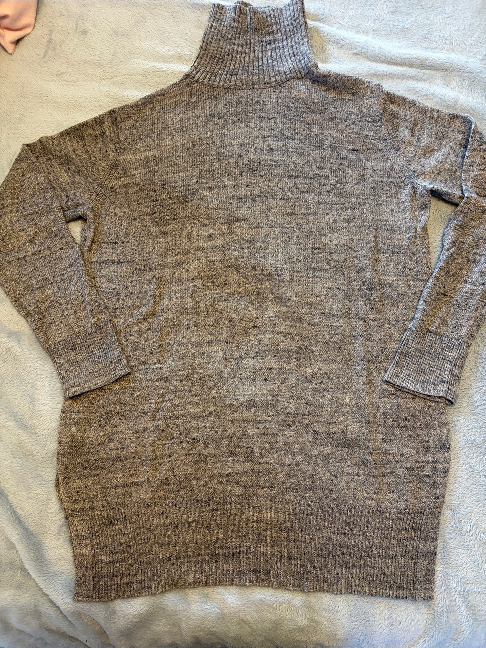 GAP Women's Brown Marled Turtleneck Sweater